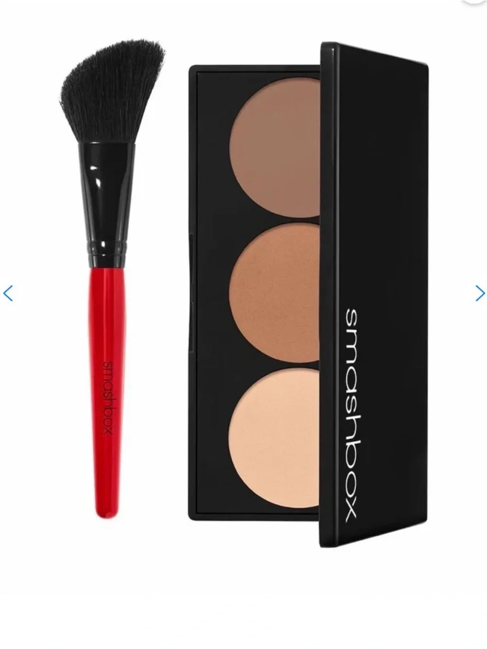 New Smashbox Step By Step Contour Palette Kit with Brush Sculpt Highlight Glam